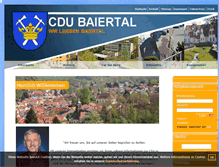Tablet Screenshot of cdu-baiertal.de